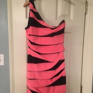 Neon bandage dress